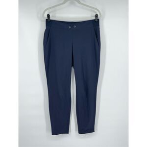 Athleta Midtown Ankle Pant Elastic Waist Pant w Pockets Navy Size 8 Style 297748